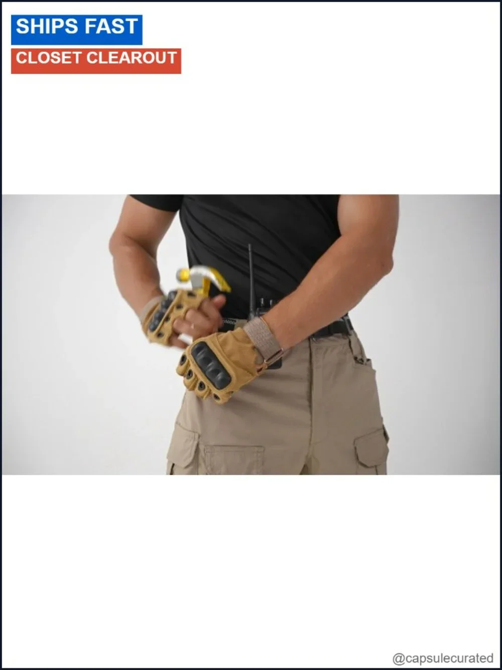 Men's Stretch Tactical Cargo Pants Water-Resistant Ripstop with Removable Knee